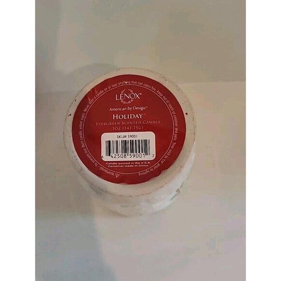 Lenox American by Design Holiday Porcelain Cup Scented Candle 4" Tall Christmas - Picture 6 of 6